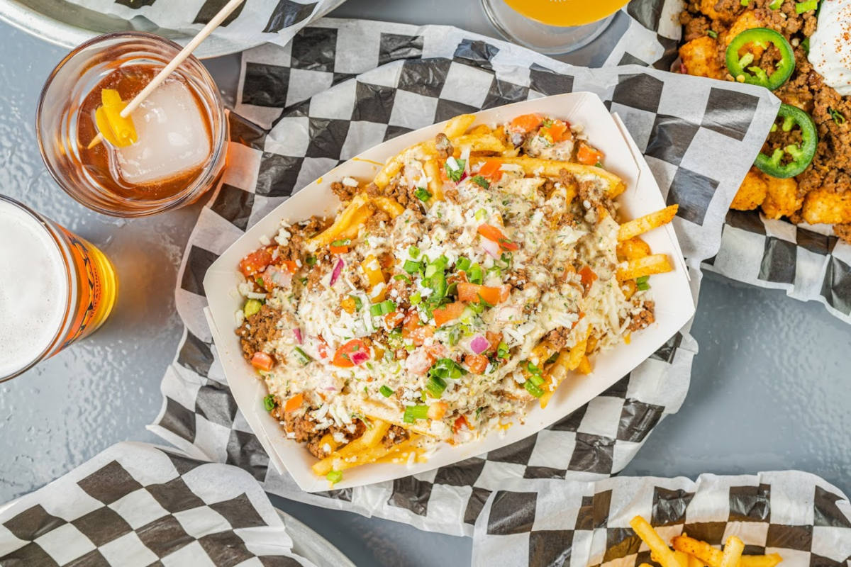 Different types of food and drinks