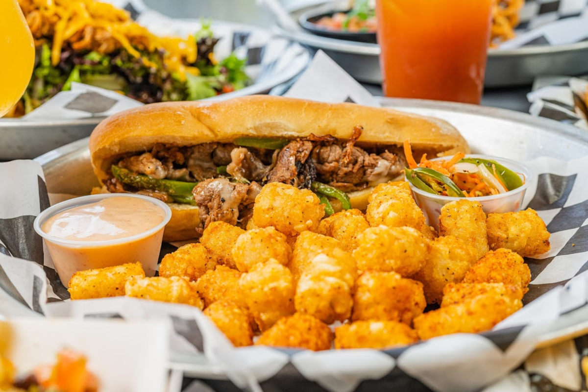 Sandwich and nuggets